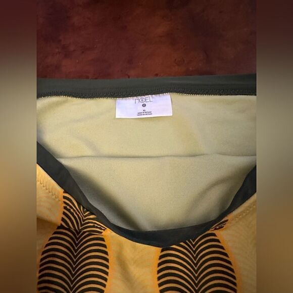 Micro Wave Print Cheeky HighWaist Bikini Bottom FeNoel xTarget Muted Geen NWT XL - Picture 7 of 8